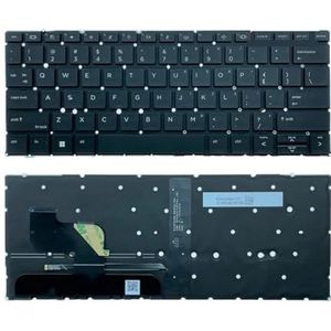 Verlicht toetsenbord voor HP Elite voor Dragonfly 13 G2 Notebook M42530 M45177 SG-A4890(US Black)