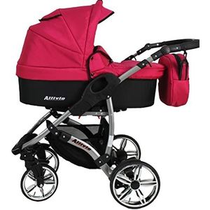 Kinderwagen, buggy, set babyzitje en Isofix Optioneel Allivio by SaintBaby Red 2-in-1 zonder babyzitje