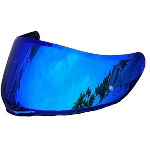 Motorhelm vizier lens, Helmvizier, K5-schildvervanging for AGV K1 K1S K3SV K5 K5S Gezichtsvizier Vizier Uv-bescherming (basis)(Revo Deep Blue-day Use Only)