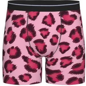 GRatka Boxer slips, heren onderbroek boxer shorts been boxer slips grappig nieuwigheid ondergoed, roze zebra print, zoals afgebeeld, L