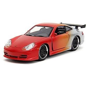 Pink Slips 1:32 Porsche 911 GT3RS Die-Cast Car, Toys for Kids and Adults (Primer Red/Orange/Silver)