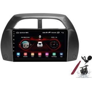 Android 15 Autoradio voor T-oyota RAV4 (2001-2006) 9 inch 2K touchscreen 2000 * 1200 Android hoofdunit multimedia speler met Carplay GPS-navigatie, BT 5G, WiFi, DSP en stuurwielbediening,Y2