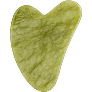 Gua sha schraper board natuurlijke gouache schraper jade massage voor gezicht nek rug ontspannen Chinese traditionele schoonheid Gua Sha SPA Detox Tool Guasha Massager Massage Tool Set (kleur: groene vinger)