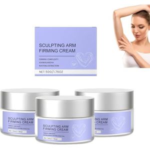 2025 Sculpting en verstevigende armcrème - Armverstevigende crème voor vrouwen - Verstevigende en strakkere crème voor een slappe huid - Anti-cellulitis, strijkt rimpels glad, hydrateert (3pcs)