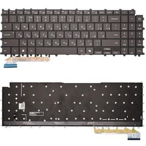 Engels Russisch Backlit Voor Galaxy Book Pro 360 950QDB NP950QDB NP950QED 950QED 750QFG NSK-8ABBN toetsenbord(RU Black Org Light)