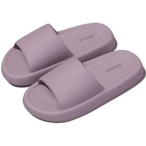 fengqingyunyan0304 Slide, ademende EVA-badslippers voor thuis en badkamer, voor heren, Paars, 41 EU