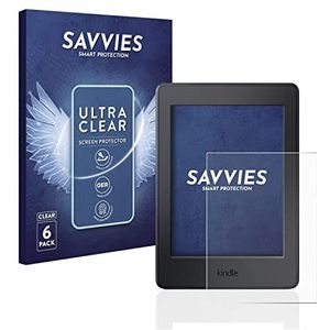 Savvies 6x Schermbeschermer voor Amazon Kindle Paperwhite 2015 (7. Gen.) Screen Protector Ultra Transparant