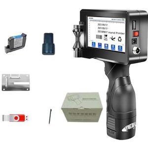 Draagbare inkjetprinter voor elk oppervlak Barcode handpistoolprinter 12,7 mm afdrukhoogte draagbare handheld inkjetprinter codeermachine
