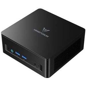 MINIS FORUM Mini PC UM690L Slim, AMD Ryzen 9 6900HX 8-core processor tot 4,9 GHz, AMD Radeon 680M, 32 GB LPDDR5 (On Board) / 1 TB SSD, 4 HDMI/USB-poorten, Wi-Fi, BT, USB 3.2 x 4
