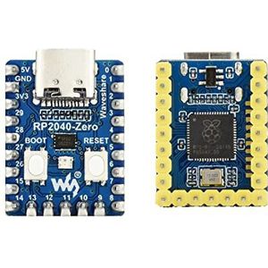 RP2040-Zero Mini Development Board with with Pre-Soldered Header Based on Raspberry Pi Microcontroller RP2040,High-Performance Pico-Like MCU Board,Low-Cost, USB-C Connector