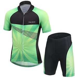 LSERVER-Unisex Meisjes sportshirt en shorts Fietsbroek