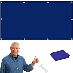 Zonnescherm Doek 3.5 x 4.5 m Waterdicht Inkijkbescherming Schaduw Zeil voor terras tuin strandhuis, Marineblauw