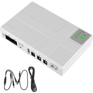 10400 mAh Mini Draagbare UPS 5V, 9V, 12V Uninterruptible Power Supply Multipurpose Mini UPS Batterij Backup for Wifi IP Cam(10400 mAh-EU-2A)