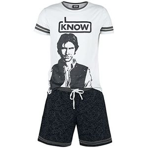 Star Wars Han Solo - I Know Pyjama grijs-zwart XL 100% katoen Casual wear, Fan merch, Film