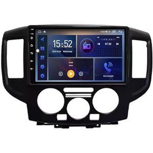 Dubbele DIN Android 14 autoradio voor Nissan NV200 NV 200 2011-2018 9 Duim QLED Touch screen-met Draadloze Carplay Android Auto GPS navigatie 4G WiFi Stuurwielbediening achteruitrijcamera(A,P5 4G+WIFI
