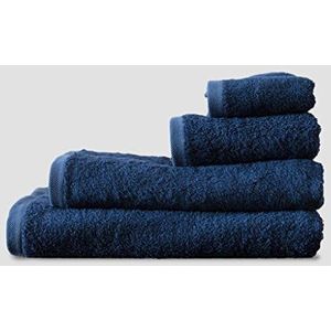 Amystat bamboe handdoeken & badhanddoeken set | 2pack (50x70 cm en 100x150 cm) | Marine blauw | Oeko-Tex 550 gr/m²
