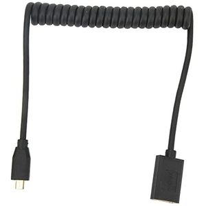 USB-Kabel, 8K 60Hz Micro HD Naar HD Multimedia Interface Vrouwelijke Lente Fijne Kabel OD4.0 Camera Tablet Naar TV Universele Aansluitkabel 1.2m (Recht hoofd)