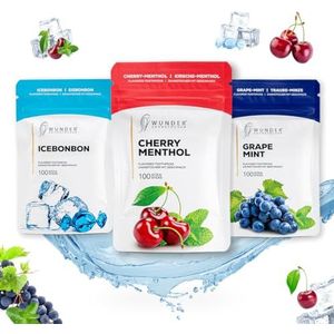 Wunder - Tandenstokers - 100 Stuks - Kaneel Sinaasappel, Kers Menthol, Druivenmunt, Ijsmunt