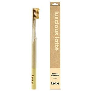 Bamboe Tandenborstel Beste Milieuvriendelijk Biologisch afbreekbaar Bamboe Handvatten en BPA-vrije Nylon Borstelharen Voor Natuurlijke Tandheelkundige Zorg Perfect Milieuvriendelijk Single Soft Bristle Zand