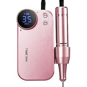 Elektrische nagelvijl, Elektrische nagelboormachine & powerbank 2 in 1 oplaadbare 35000 RPM elektrische nagelvijl, draagbare nagelboren for acrylnagels voor zowel natuurlijke als kunstnagels (Color :