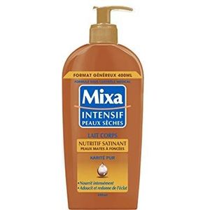 Mixa Intensief voor droge huid, voedende lichaamsmelk voor zijdeachtige huid, voor bleke tot gebruinde huid, 400 ml