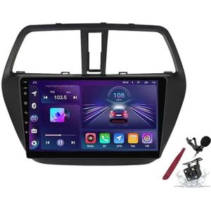 Android 15 Autoradio voor S-uzuki S-cross (2012-2016) 9 inch 2K touchscreen 2000 * 1200 Android Head Unit Multimediaspeler met Carplay, GPS-navigatie, BT, 5G WiFi, DSP, SWC,K1 pro