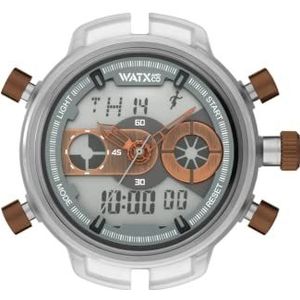 Watx&Co lors XXL Rock Mens analoog/digitaal quartz horloge met rubberen armband RWA2717, Quartz horloge, Digitaal
