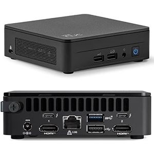 Intel NUC 13 Arena Canyon, de nieuwste 13e generatie mini-pc NUC13ANKi7 Barebone/HTPC Core i7-1360P, 12 kernen, WiFi 6, Bluetooth 5.3