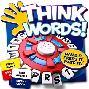IDEAL , Think Words: The quick thinking, letter pressing game! , Family Games , For 2-8 Players , Ages 8+