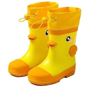 Regenschoenen for jongens en meisjes, regenlaarzen, waterdichte schoenen, antislip regenlaarzen(Color:Yellow,Size:Size30/20.5cm)