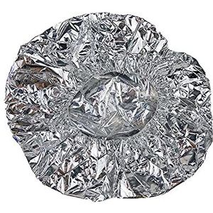 5 stks Zilver Aluminiumfolie Haarkleuring Caps Diepe Conditioning Caps Salon Elastische Schoonheid Caps Resuable Haar Verwerking Caps Douche Caps Voor Thuis Salon