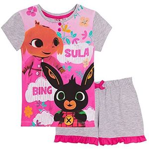 Bing Bunny Meisjes Korte Pyjama Kids Sula Shortie Pjs Lounge Set Nachtkleding Maat