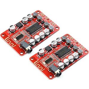 2pcs YDA138 Bluetooth Amplifier Board Module 2.0 Stereo Class D 2 * 15W DC 12V 2A