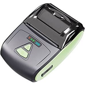 Handheld Inkjet -printer Draagbare Mini Impresora Bon Printer Draadloze USB Type-C 58mm Bluetooth Thermische Printer POS Bill Mobiele en Computer Printers Snel afdrukken zonder vertraging(Green Printe