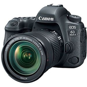 Canon EOS 6D Mark II met EF 24-105 mm is STM lens WiFi Enabled bagageslot, 2 cm, zwart (zwart)