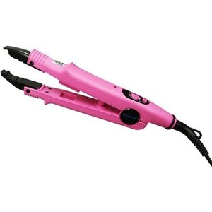 janelove Warmtetang haarextensies ijzer voor haarverlenging, 100-200 °C warmtetang voor bondings tang - roze