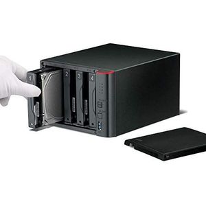 Buffalo LinkStation 421 Ethernet/LAN desktop-opslagserver (harde schijf, SATA, 2,5/3,5 inch, 8 TB, 0,1, JBOD, 1,2 GHz)