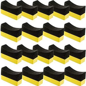 Barabesty 18Pack Band Applicator Pads Band Shine Applicator Pad Polijsten Spons Voor Auto Glas Geschilderd Staal