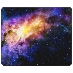 OPSREY Galaxy in The Universe bedrukte rubberen muismat wasbare desktopmat gaming muismat schrijfblok