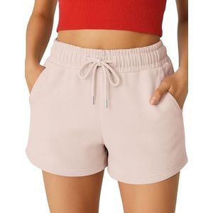 ROSS CAMP Korte broek voor dames, korte sportbroek, hardloopshorts, trainingsbroek, damesbroek, korte hardloopbroek, roze, S