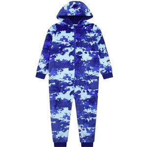 Harry Bear Jongens Onesie | Camo Onesies Voor Jongens | Jongens Fleece Onesie | Blauw 122