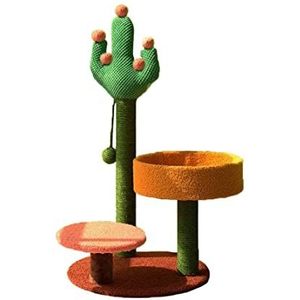 Krabpaal Cactus Kat Klimrek Leuke Kat Toren Sisal Krabpaal Kat Toren Kittens Speelgoed Activiteit Stand Kattenboom (Blue : C)