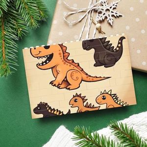 RLDOBOFE Bouwsteenpuzzel Rechthoek Bouwstenen Leuke Dinosaurus Puzzels Blok Puzzel voor Volwassenen 3D Micro Bouwstenen voor Home Decor Bakstenen Set