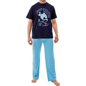 Disney Heren Pyjama's Aladdin Blauw Medium