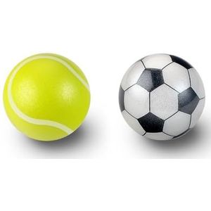 Perixx PERIPRO-303X2G 1,34 inch Sport Trackball 2 stuks Pack - Leuke nieuwigheid tennisbal en voetbal ontwerp - Compatibel voor M570, M575, PERIMICE-517/520/717/720 en andere 1,35 inch Trackball Muis