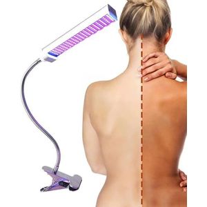Bruiningslamp Voor Lichaam En Gezicht, 365 Nm Led Uv Clip-On Bruiningslamp, Zelfbruiningsapparaat, 360° Verstelbaar, Bestralingsgebied 60×30 Cm, Het Hele Jaar Door Brons,1PCS