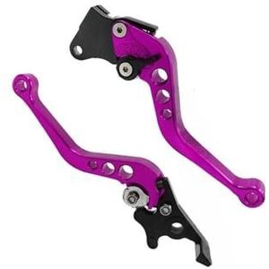 Verstelbare Koppeling Trommelremhendel Voor Suzuki Motorfiets CNC Aluminium Motorfietsaccessoires(Purple)
