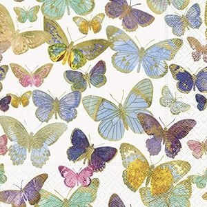 20 servetten gouden vlinders vlinders dieren zomer