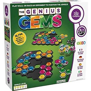 The Happy Puzzle Company | Het Genius Gems Bordspel | Meester Meer dan 10.000 Puzzels - Pronk met je strategische planning - Kinderen bordspellen - Smart Games for Smart Minds - Leeftijden 8+