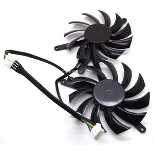 2 stuks DC borstelloze ventilator PLD08010S12HH 12V 0.35A 75mm 86x86x42mm voor MSI GTX 580 460 GTX560 videokaartventilator 4-pins